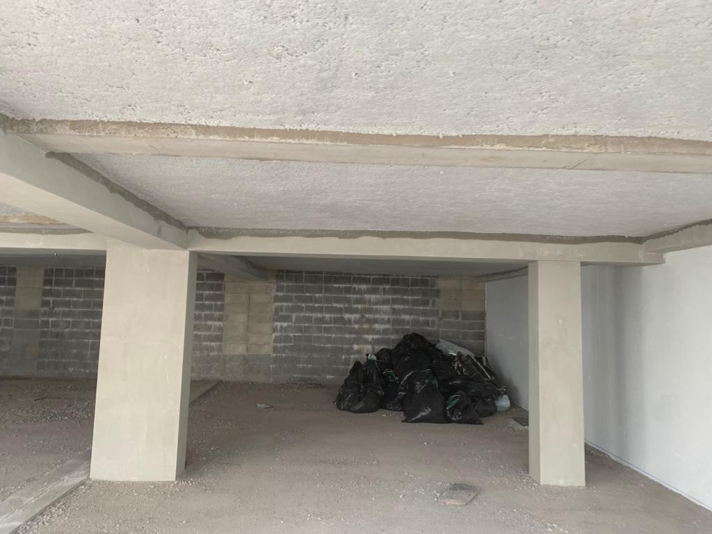 Flocage coupe-feu parking souterrain
