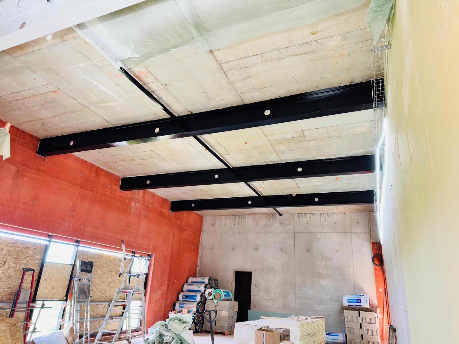 Peinture intumescente sur structure métallique